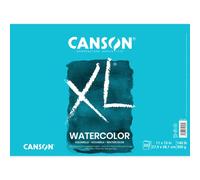 Canson XL Series Watercolor Textured Paper Pad for Paint, Pencil, Ink, Charcoal, Pastel, and Acrylic, Fold Over, 140 Pound, 11 x 15 Inch, 30 Sheets, White, 11"X15"