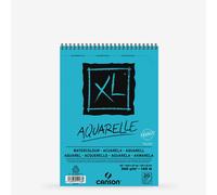 CANSON XL Watercolour 300gsm A5 Paper, Cold Pressed, Spiral Pad Short Side, 20 White Sheets, Ideal for Professional Artists