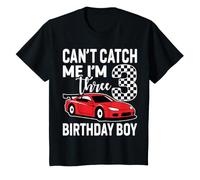 Can't Catch Me I'm 3 Race Car Birthday Boy T-Shirt