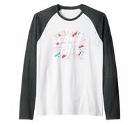Can't Duplicate This: Bold Retro Pop Art Statement Raglan Baseball Tee, Men, Dark Heather/White, M
