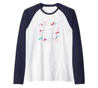 Can't Duplicate This: Bold Retro Pop Art Statement Raglan Baseball Tee, Men, Navy/White, XL