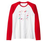 Can't Duplicate This: Bold Retro Pop Art Statement Raglan Baseball Tee, Men, Red/White, M