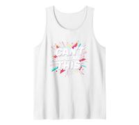 Can't Duplicate This: Bold Retro Pop Art Statement Tank Top, Men, White, XXL