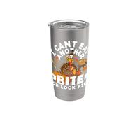 Can't Eat Another Bite Oh Look Pie Funny Thanksgiving Stainless Steel Insulated Tumbler