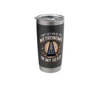 Can't Get Rid Metronome Drumming Music Instrument Drummer Stainless Steel Insulated Tumbler