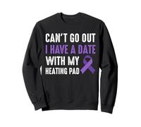 Cant Go Out I Have A Date With My Heating Pad Crohn's Sweatshirt