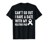 Cant Go Out I Have A Date with My Heating Pad Crohn's T-Shirt
