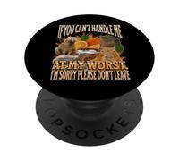 Can't Handle Me At My Worst Funny Capybara Meme Bootleg Y2K PopSockets Adhesive PopGrip