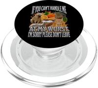 Can't Handle Me At My Worst Funny Capybara Meme Bootleg Y2K PopSockets PopGrip for MagSafe