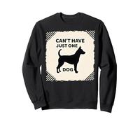 Can't Have Just One Dog - Pet Lover's Humorous Sweatshirt, Adult Unisex, Black, L