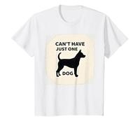 Can't Have Just One Dog - Pet Lover's Humorous T-Shirt, Kids, White, 8 Years