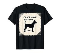 Can't Have Just One Dog - Pet Lover's Humorous T-Shirt, Men, Black, S