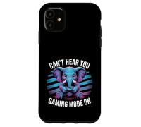 Cant Hear You Gaming Mode On Elephant Video Games Gamer Case for iPhone 11