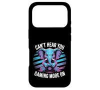 Cant Hear You Gaming Mode On Elephant Video Games Gamer Case for iPhone 17 Pro