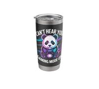 Cant Hear You Gaming Mode On Panda Bear Video Games Gamer Stainless Steel Insulated Tumbler
