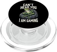 Can't Hear You I Am Gaming Funny Gamer Frog For Teens Adults PopSockets PopGrip for MagSafe