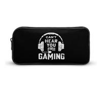 Can't Hear You I'm Gaming Cosmetic Bag Makeup Organizer Pencil Case Large Capacity Pouch for Travel