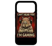 Can't Hear You I'm Gaming Funny Capybara Playing Video Game Case for iPhone 17 Pro Max
