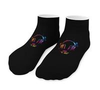 Can't Hear You I'm Gaming Headphones Socks Low Cut Athletic Socks Ankle Crew Socks for Men Women