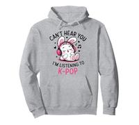 Can't Hear You I'm Listening K-Pop Kawaii KPop Womens Girls Pullover Hoodie