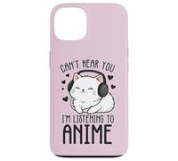 Can't Hear You I'm Listening To Anime Kitty Case for iPhone 13