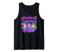 Can't Hear You I'm Listening to K-Pop Animals Funny Tank Top