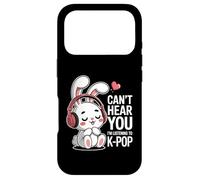 Can't Hear You I'm Listening To K-Pop Cute Bunny K-Pop Case for iPhone 17 Pro