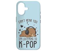 Can't Hear You, I'm Listening to K-Pop, Cute Case for iPhone 17