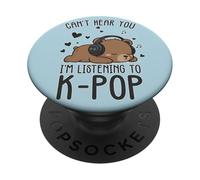 Can't Hear You, I'm Listening to K-Pop, Cute PopSockets Adhesive PopGrip