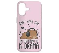 Can't Hear You Listening K-Drama Cute Bear Case for iPhone 17