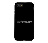 Can't Judge Others Ignoring Yourself Minimalist Christian Case for iPhone SE (2020) / 7/8