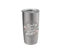 Can't Live Without Coffee Caffeine Comfort Fix - Stainless Steel Insulated Tumbler