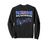 Can't Pick One Song Music Lover Polyjamorous Sweatshirt