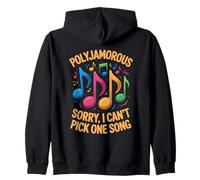 Can't Pick One Song Music Lovers Polyjamorous Zip Hoodie