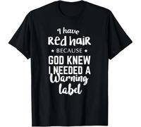 Can't Scare Me My Wife is A Redhead Tees You Can't Scare Gift Unisex T-Shirt Black L