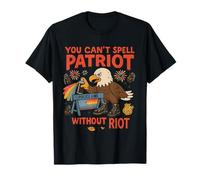 Can't Spell Patriot Without Riot Eagle Protest Design T-Shirt