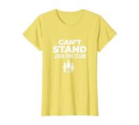 Can't Stand Join The Club! Ampudesign Humor T-Shirt, Women, Lemon, M