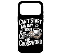 Cant Start Ma Day Without My Coffee And Crossword Crew Case for iPhone 17 Pro Max