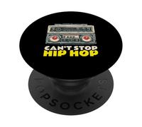 Can't Stop Hip Hop (Music Statement & Graphic) PopSockets Adhesive PopGrip