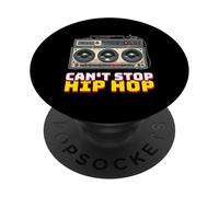 Can't Stop Hip Hop (Music Statement & Graphic) PopSockets Adhesive PopGrip