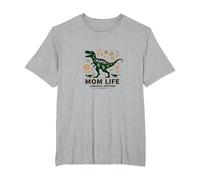 Can't Stop This Mamasaurus T-Ree T-Shirt, Men's Big and Tall, Heather Grey, 4X Tall