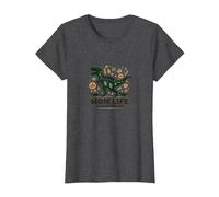 Can't Stop This Mamasaurus T-Ree T-Shirt, Women, Dark Heather Grey, XL