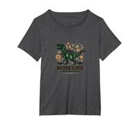 Can't Stop This Mamasaurus T-Ree T-Shirt, Women's Plus, Dark Heather Grey, 2X