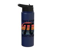 Can't Stop Won't Stop Pi Vintage Style Stainless Steel Insulated Water Bottle