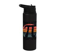 Can't Stop Won't Stop Pi Vintage Style Stainless Steel Insulated Water Bottle
