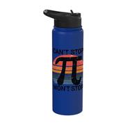 Can't Stop Won't Stop Pi Vintage Style Stainless Steel Insulated Water Bottle