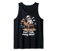 Can't Talk Doing Shiht Apparel Shih Tzu Gifts Funny Shih Tzu Tank Top