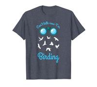 Cant Talk Now Im Birding Birdwatcher Birdwatching Bird Lover T-Shirt, Men, Heather Blue, Small