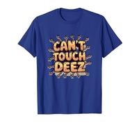 Can't Touch Deez Nuts Funny Meme Graphic T-Shirt, Men, Royal Blue, M