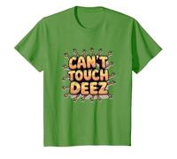 Can't Touch Deez Nuts Funny Meme Graphic T-Shirt, Youth, Grass Green, 4T